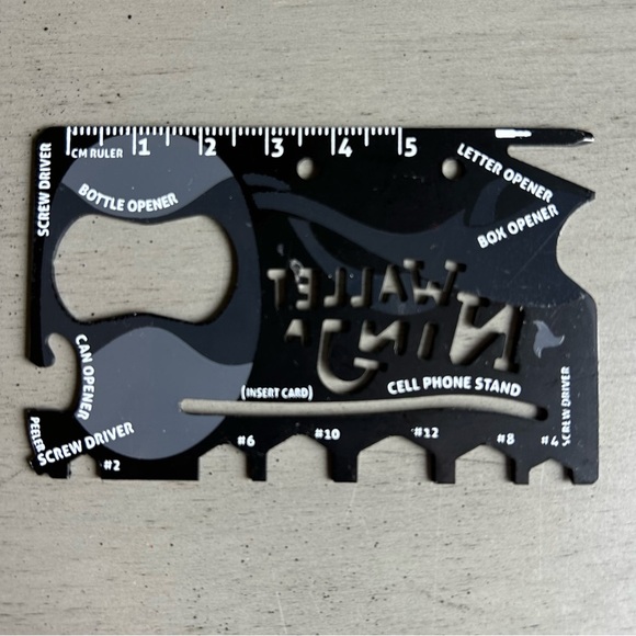 Original Pocket Wallet Ninja Multi-Tool 18 In 1 Credit Card -Multi Purpose Tool - Picture 2 of 9